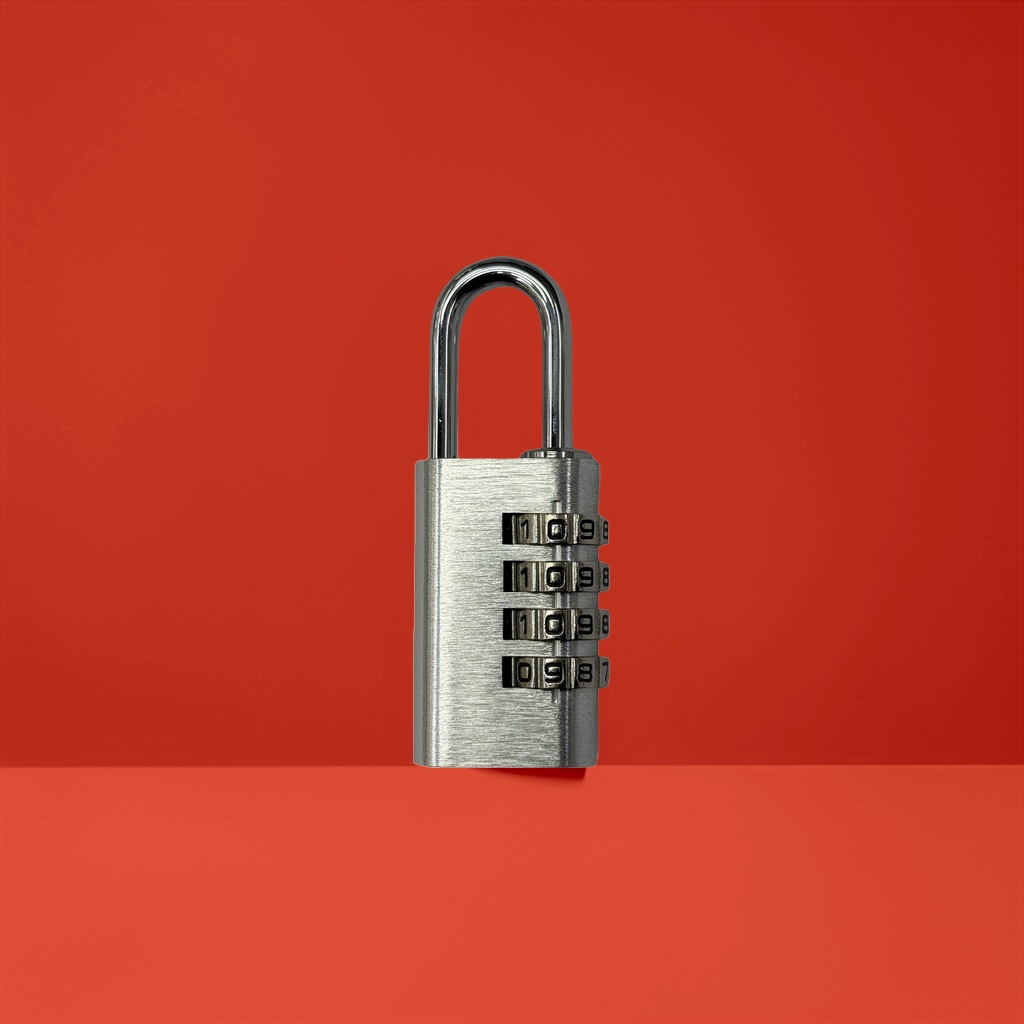 Silver password lock, electronic fingerprint unlock, anti-theft padlock, specially designed for home and office safes details Picture