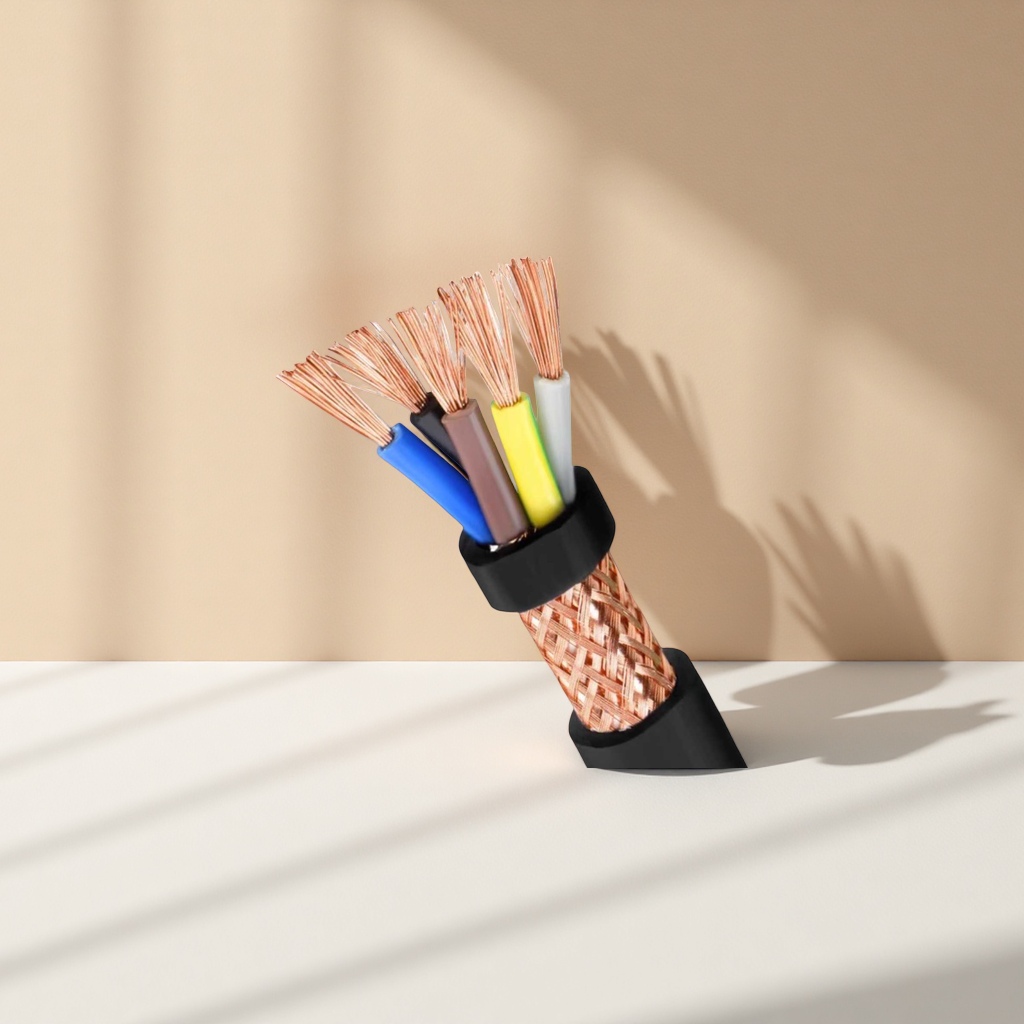 أقراص كابلات ملونة مع درع محك بالنحاس Specification image