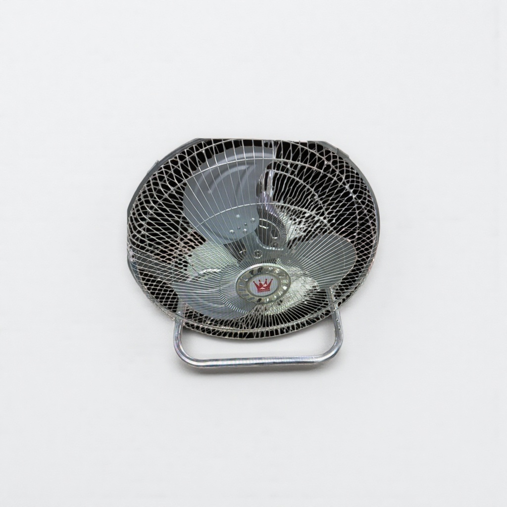 Silver metal floor fan for home use, silent, energy-saving, strong wind force, oscillating and timed