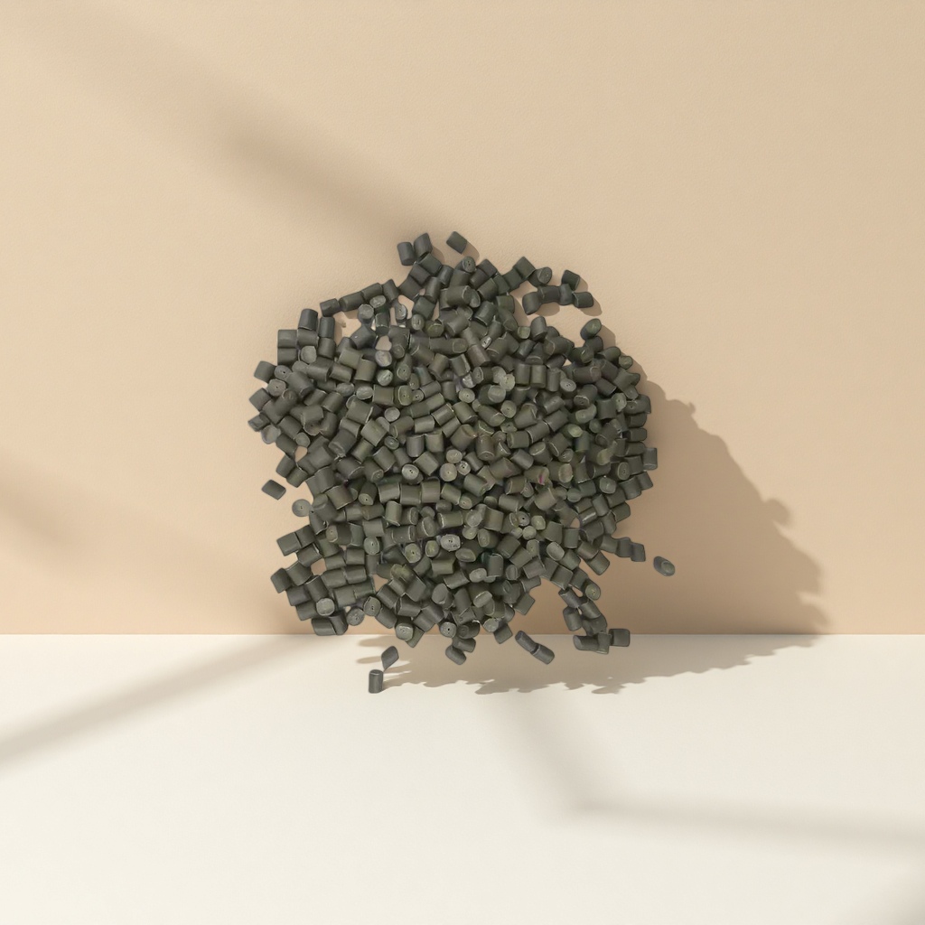 Grey granular plastic particles, industrial-grade PP polypropylene raw material, 25kg per bag Specification image