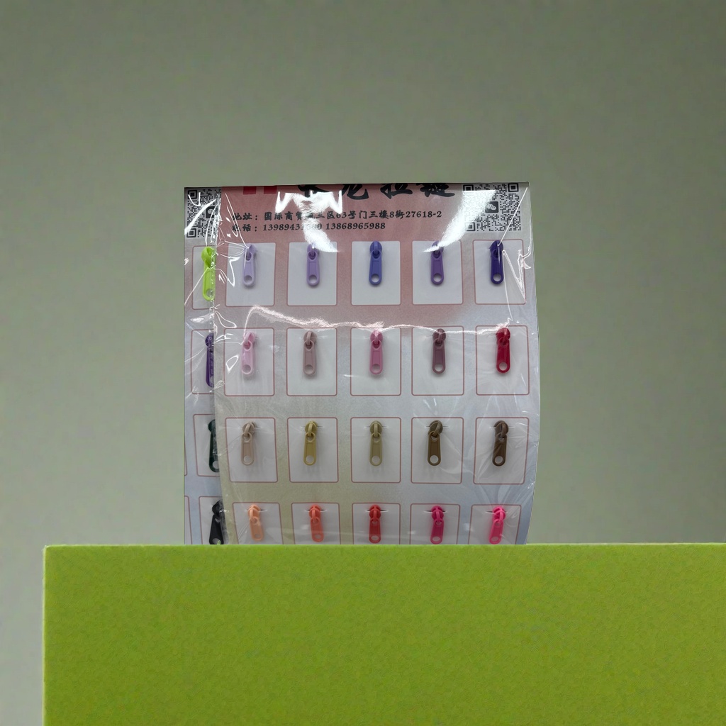 Colorful zipper pull display board, acrylic transparent storage rack, multi-compartment classification and organization tool