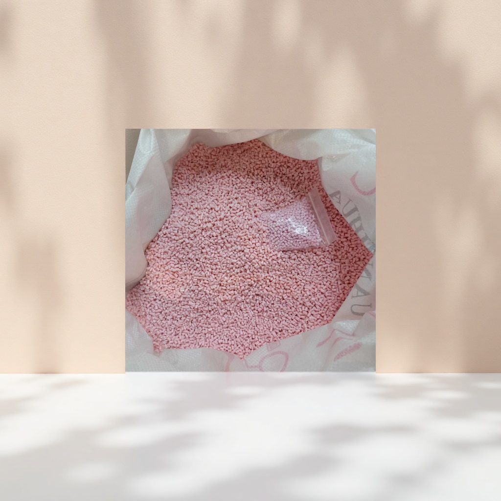 Pink granular plastic raw material PP polypropylene injection molding grade general-purpose type Specification image