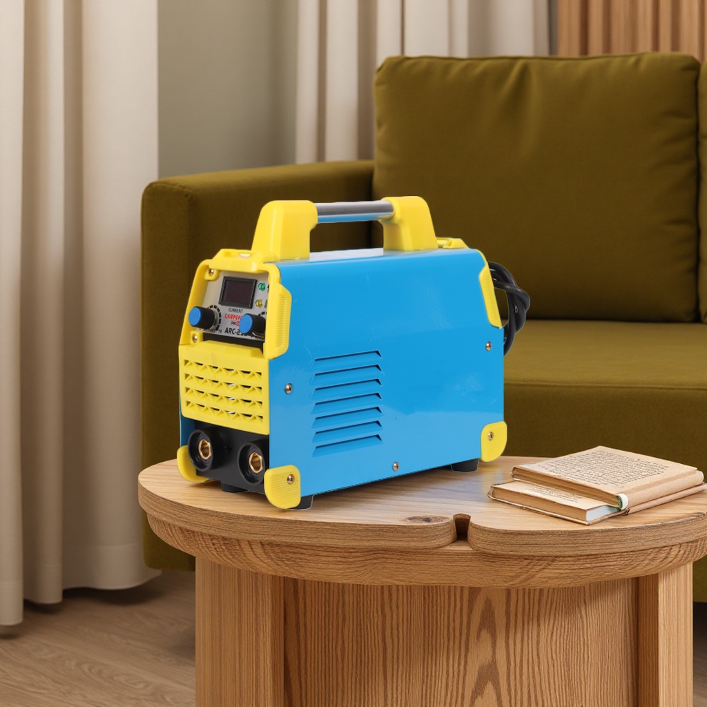 Blue and yellow alternating electric welding machine, 220V household DC manual welding machine, portable multi-functional welding machine details Picture