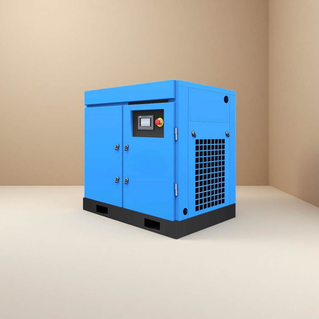 Blue industrial air compressor, 30L air storage tank, silent and energy-saving, single-phase 220V Specification image