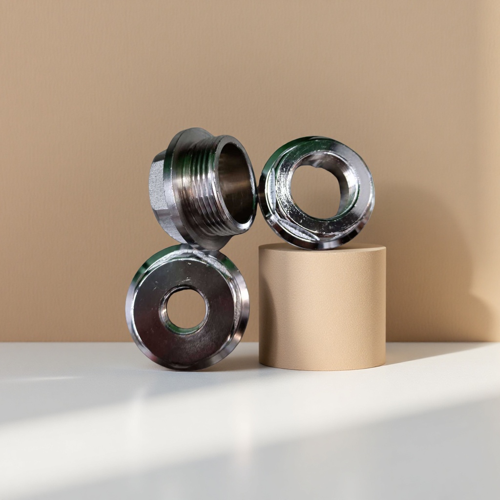 Silver metal nut parts, 304 stainless steel hexagonal nuts, M6, M8, M10 specifications Specification image