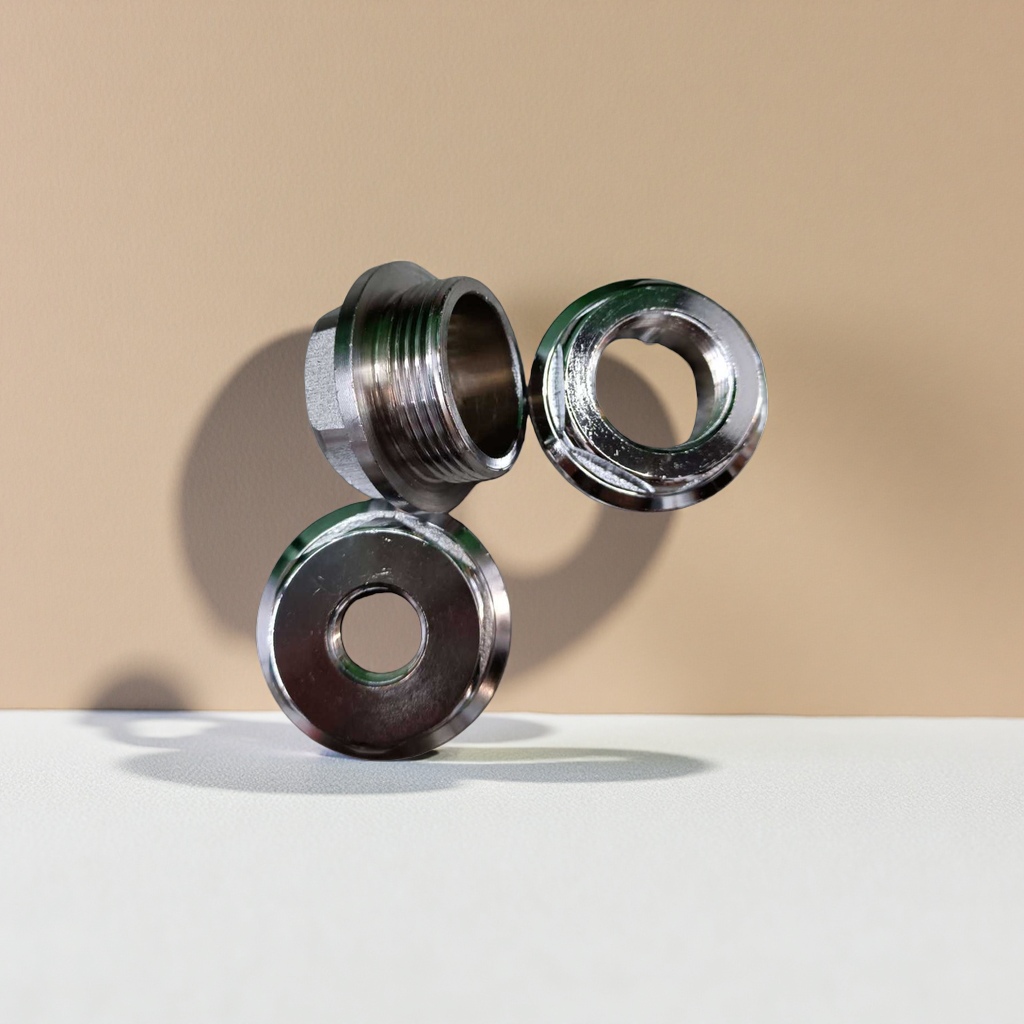 Silver metal nut parts, 304 stainless steel hexagonal nuts, M6, M8, M10 specifications