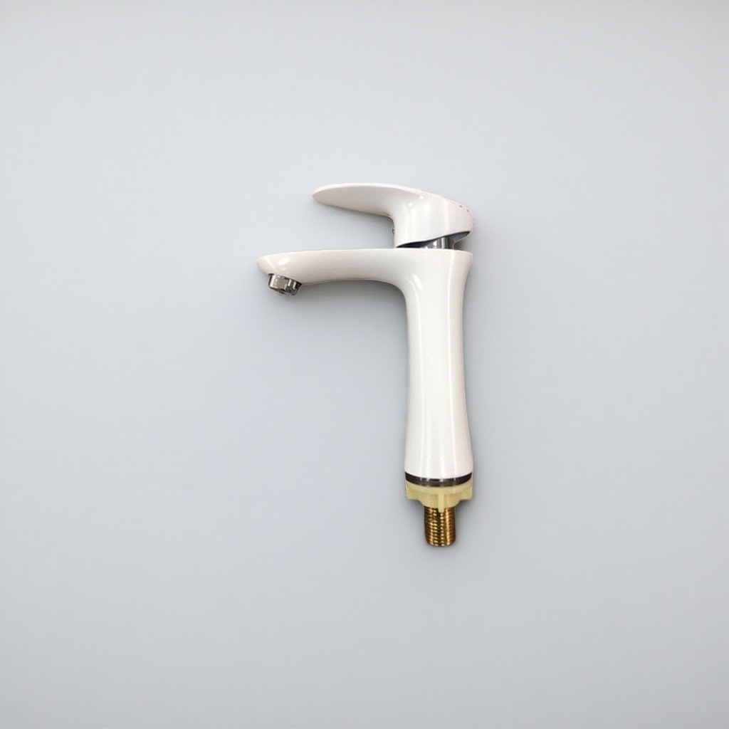White single-handle faucet, stainless steel kitchen pull-out cold and hot dual-control sink faucet Specification image