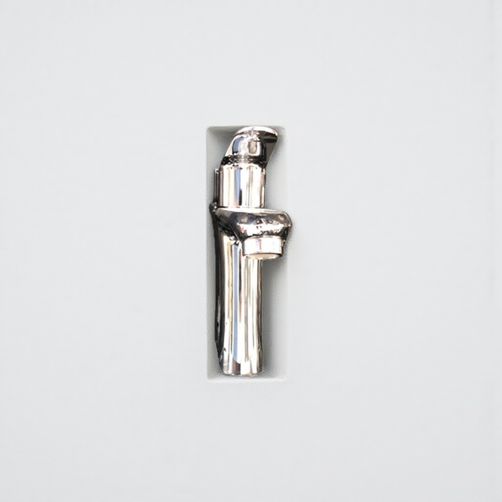 Silver faucet, thickened all-copper kitchen pull-out hot and cold water faucet details Picture