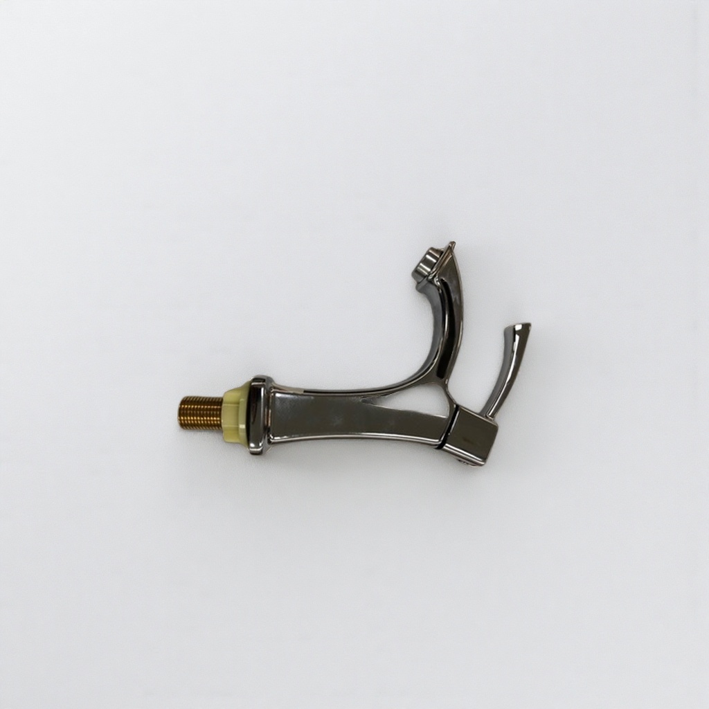 Silver faucet with thickened electroplating layer, scratch-resistant and wear-resistant, kitchen single-hole pull-out faucet