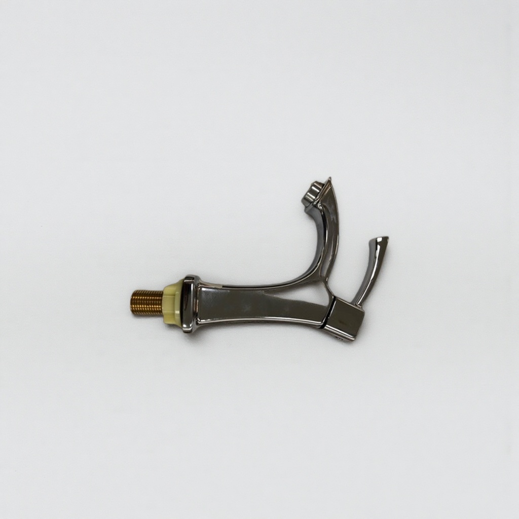 Silver faucet with thickened electroplating layer, scratch-resistant and wear-resistant, kitchen single-hole pull-out faucet details Picture