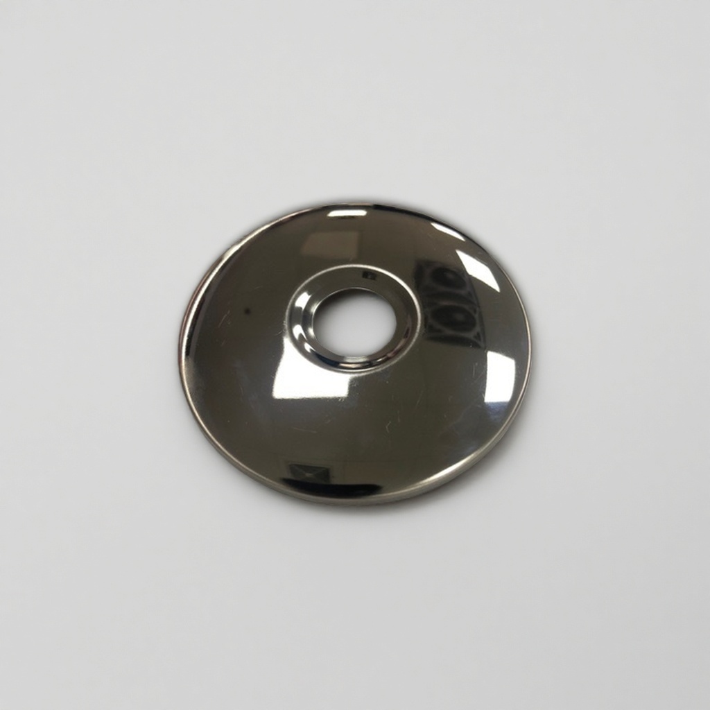 The silver metal round cap is a durable and leak-proof decorative cover suitable for sealing various containers details Picture