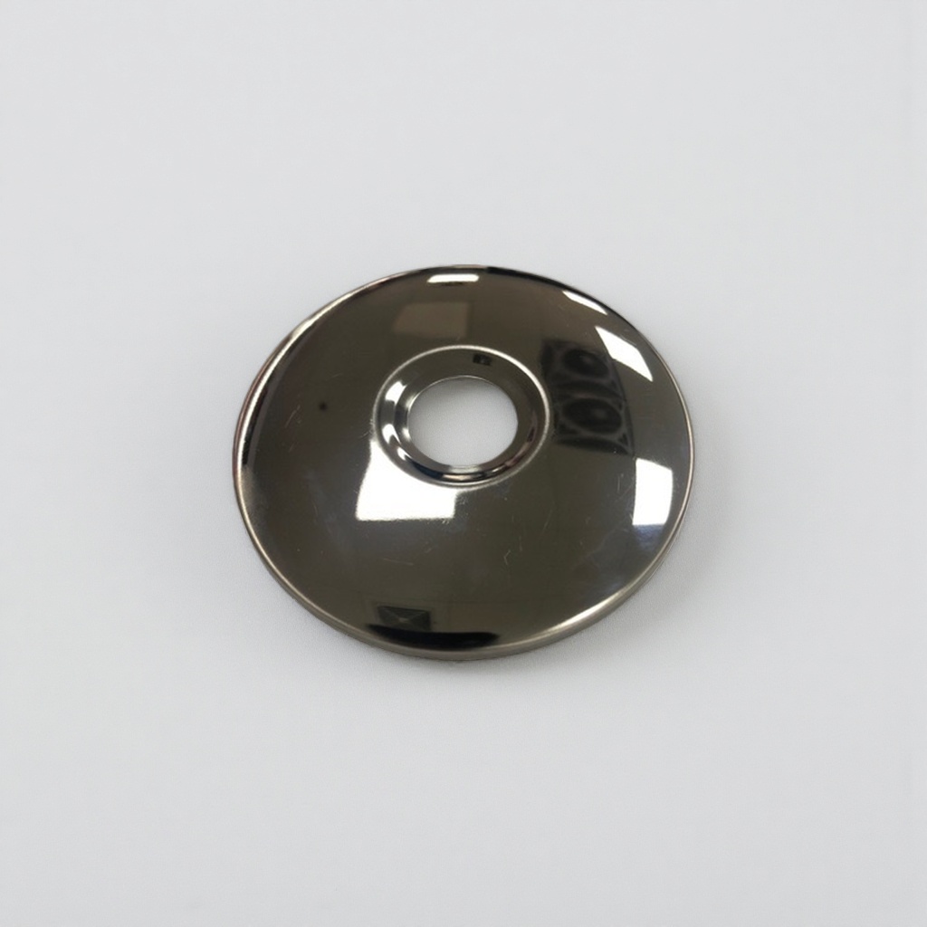 The silver metal round cap is a durable and leak-proof decorative cover suitable for sealing various containers Specification image
