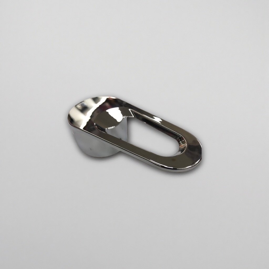 The silver metal faucet handle is compatible with various bathroom faucets. It is smooth, wear-resistant and scratch-resistant Specification image