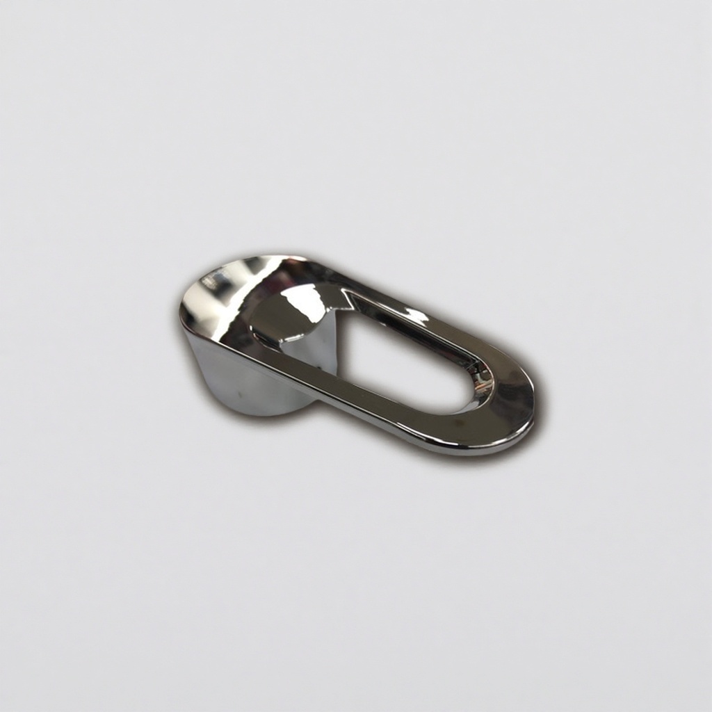 The silver metal faucet handle is compatible with various bathroom faucets. It is smooth, wear-resistant and scratch-resistant details Picture