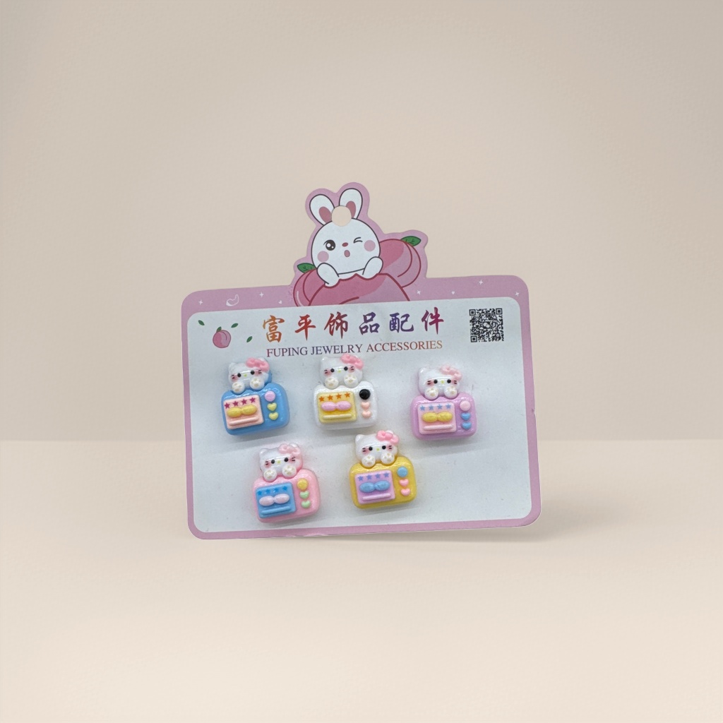 Hello Kitty pink card accessory, sweet and cute style DIY handmade materials Application Scenario