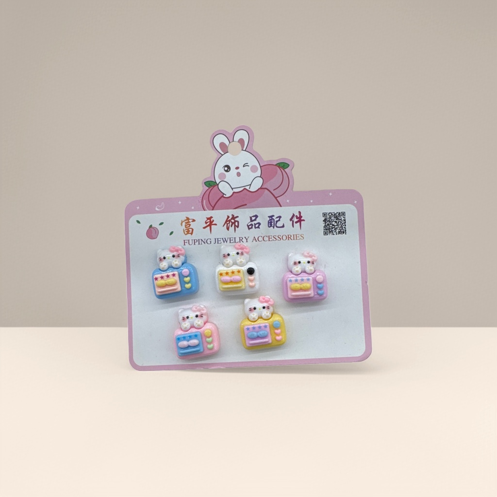 Hello Kitty pink card accessory, sweet and cute style DIY handmade materials Specification image