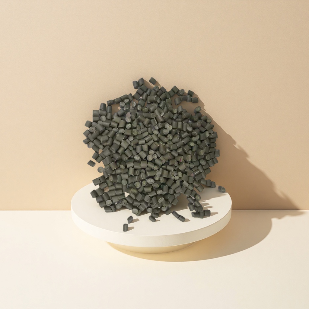 Grey granular plastic particles, industrial-grade PP PE raw materials, general-purpose injection molding, blown film and drawing Specification image