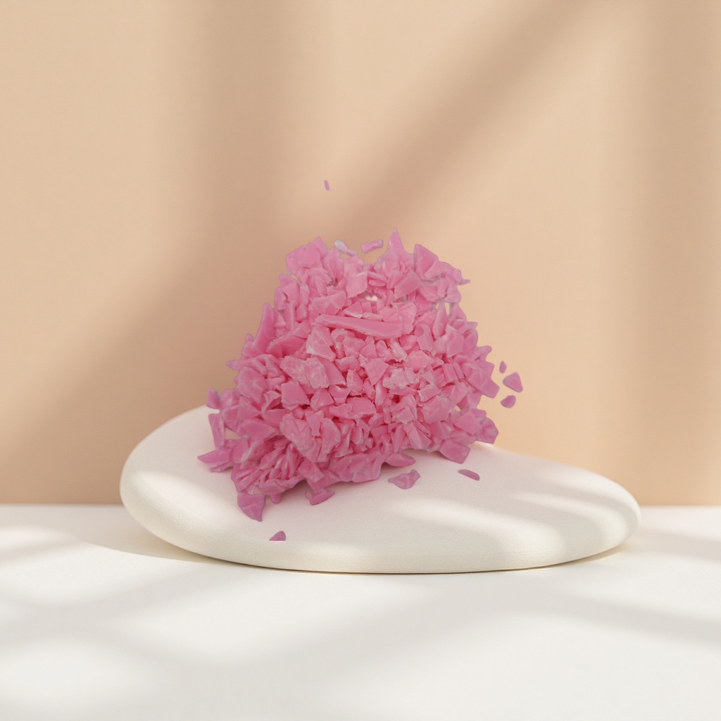 Pink plastic scraps, DIY decorative materials, creative art accessories