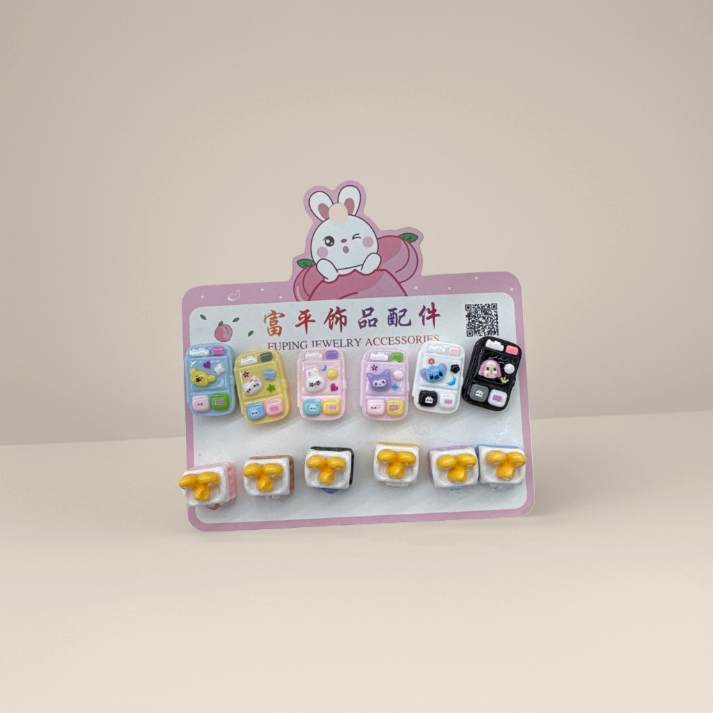 Colorful mobile phone-shaped accessories, personalized and creative desktop ornaments and decorative items