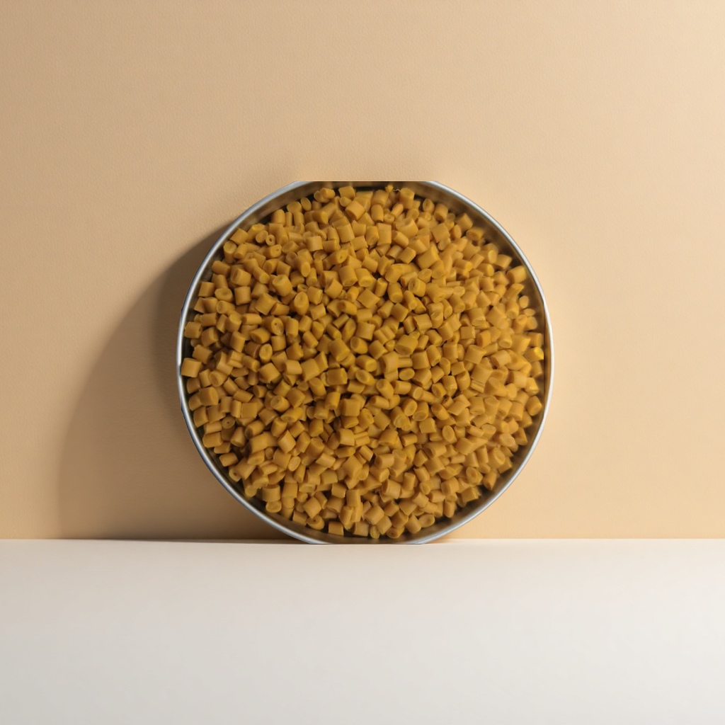 Yellow granular plastic particles, general-purpose PP PE raw material, 25kg per bag, industrial use details Picture