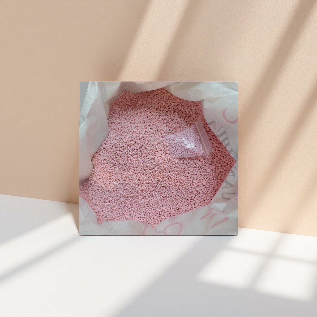 Pink granular plastic raw material PP polypropylene injection molding grade general-purpose type Specification image