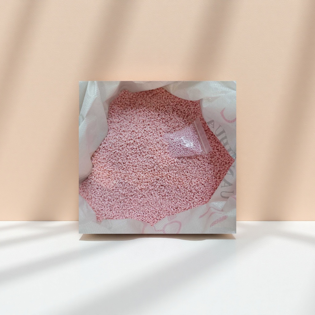 Pink granular plastic raw material PP polypropylene injection molding grade general-purpose type
