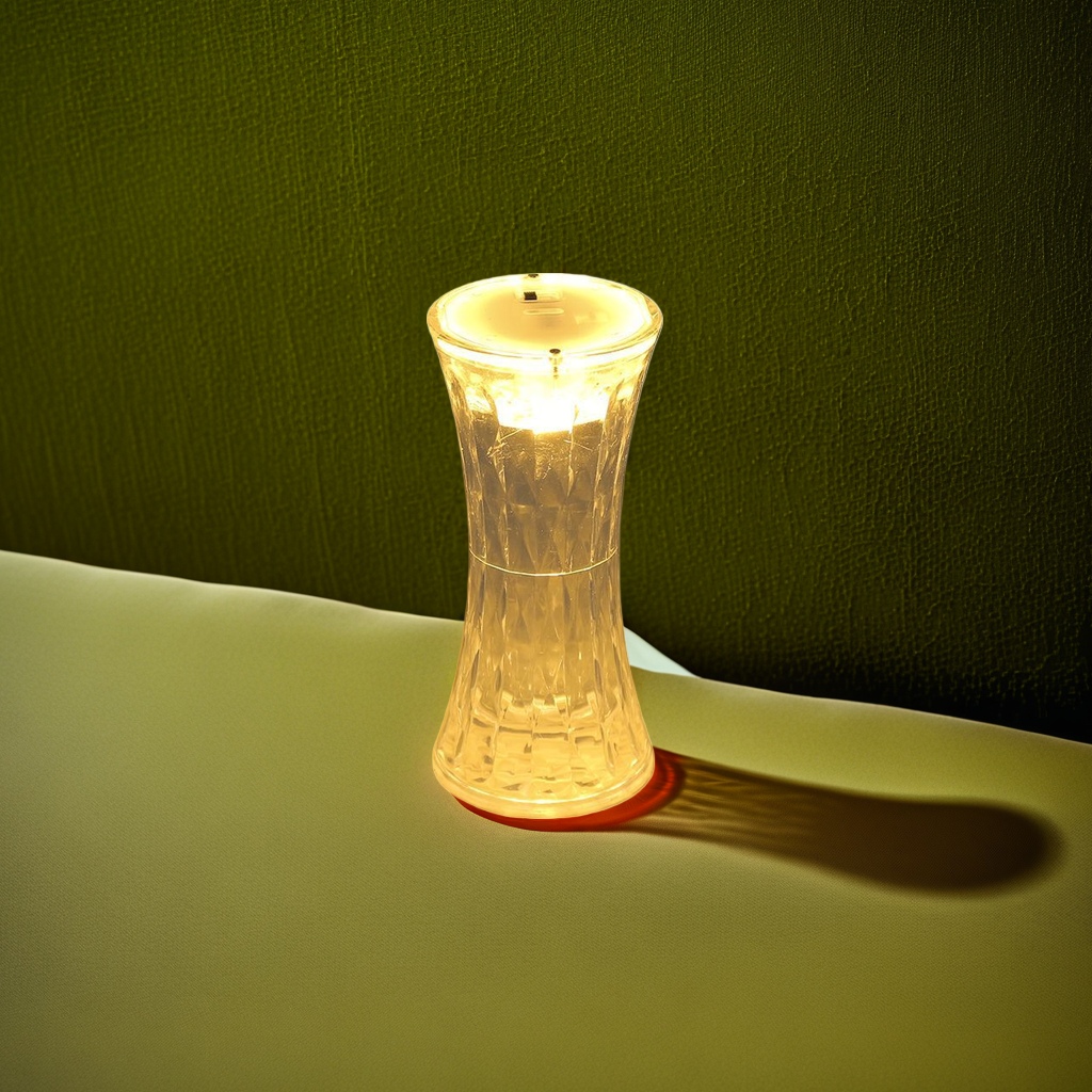 The transparent crystal lampshade paired with the luminous lamp reflects the modern and simple living room chandelier Application Scenario
