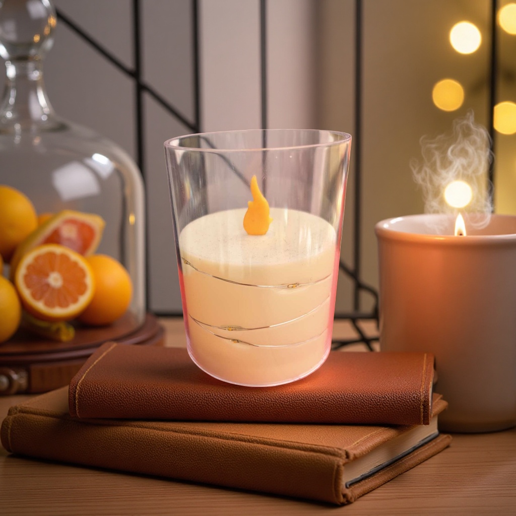 Transparent glass candle set, home aromatherapy candlestick, simple Nordic style details Picture