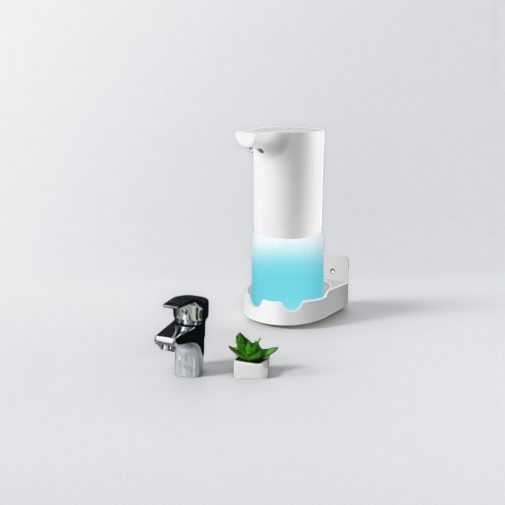 白色自动感应皂液器 免接触洗手液 dispenser 卫浴厨房用