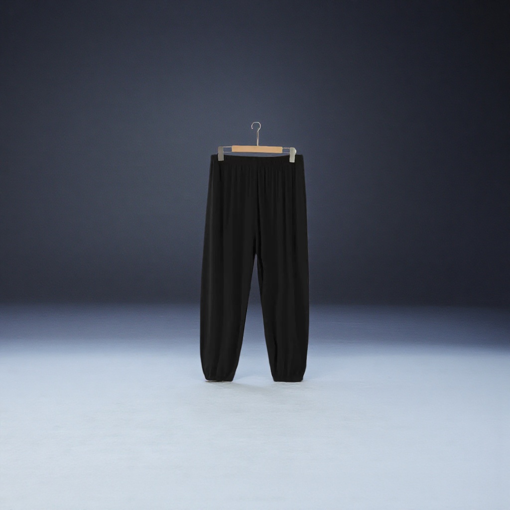 黑色休闲裤男修身显瘦百搭纯色直筒长裤 Specification image