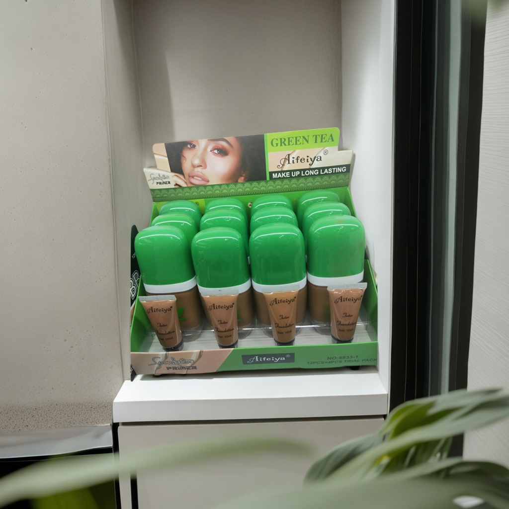 绿色瓶盖化妆品套装 清爽控油保湿护肤正品