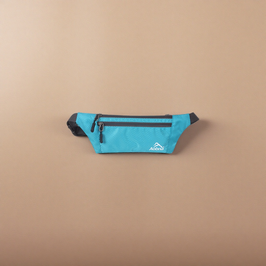 The blue mesh sports waist bag is breathable, lightweight and multi-functional for storage, suitable for both men and women details Picture
