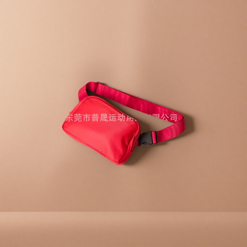 红色腰包 尼龙防水大容量骑行登山腰包
