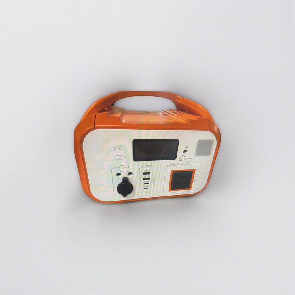橙色便携式电源逆变器 220V车载家用转换器