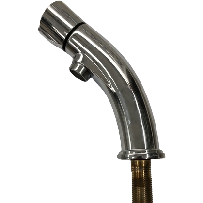 الصمام النحاسي الكامل، الصنبور الفلزي الفضي، للاستخدام في حمامات المطبخ الواقية من الصدأ Item Picture