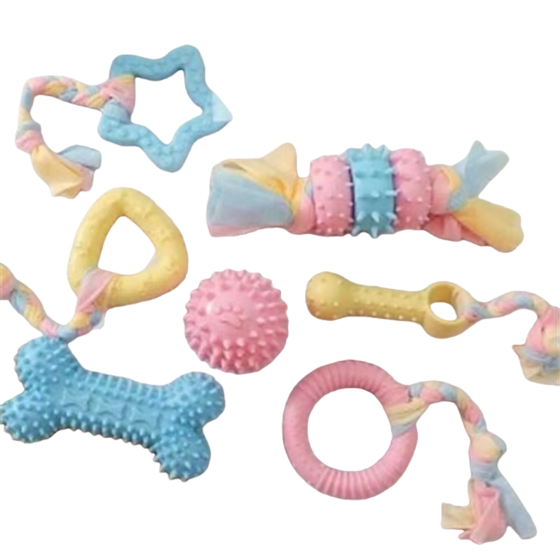 Pet toys, dog teething sticks, cat chews, teething and teeth cleaning, tpr macaron toys, pet supplies factory wholesale 1 Item Picture