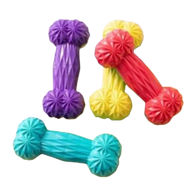 Amazon's best-selling pet toy, tpr dog toy, new two-color bone toy, dog teething and making sounds, wholesale from the manufacturer Item Picture