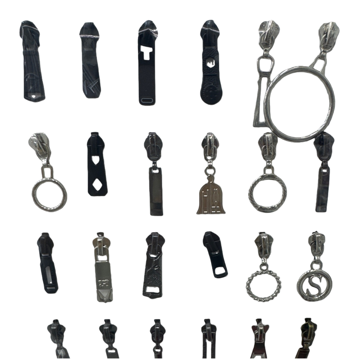 مجموعة من أغطية معدنية ذات رؤوس معدنية ذات رؤوس متحركة بيضاء Item Picture