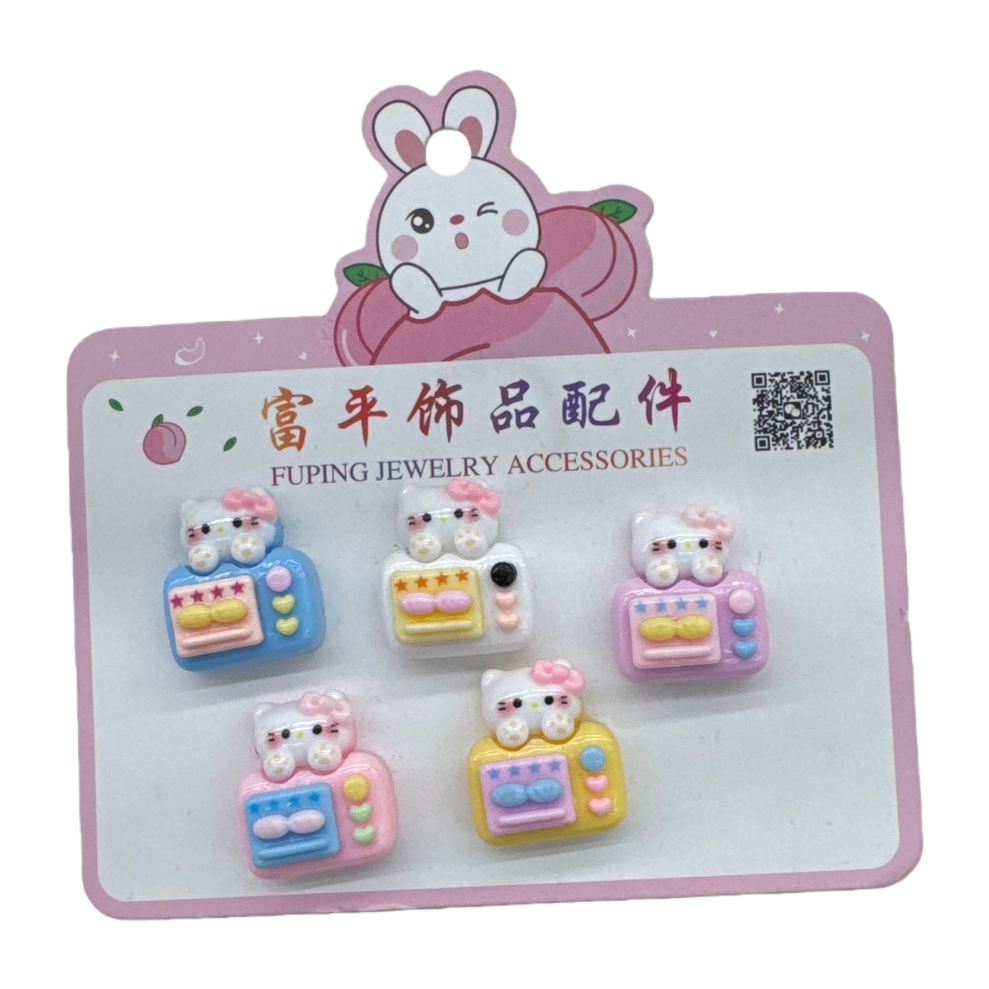 Hello Kitty pink card accessory, sweet and cute style DIY handmade materials Item Picture