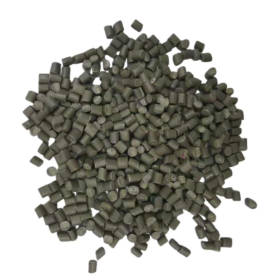 Grey granular plastic particles, industrial-grade PP PE raw materials, general-purpose injection molding, blown film and drawing Item Picture