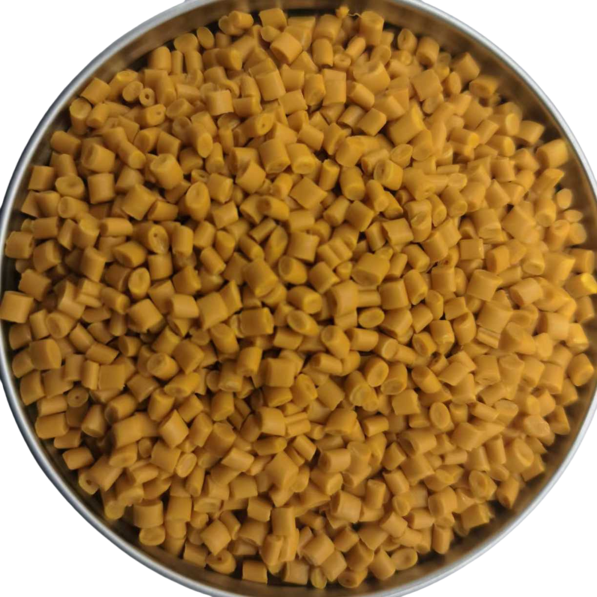 Yellow granular plastic particles, general-purpose PP PE raw material, 25kg per bag, industrial use Item Picture