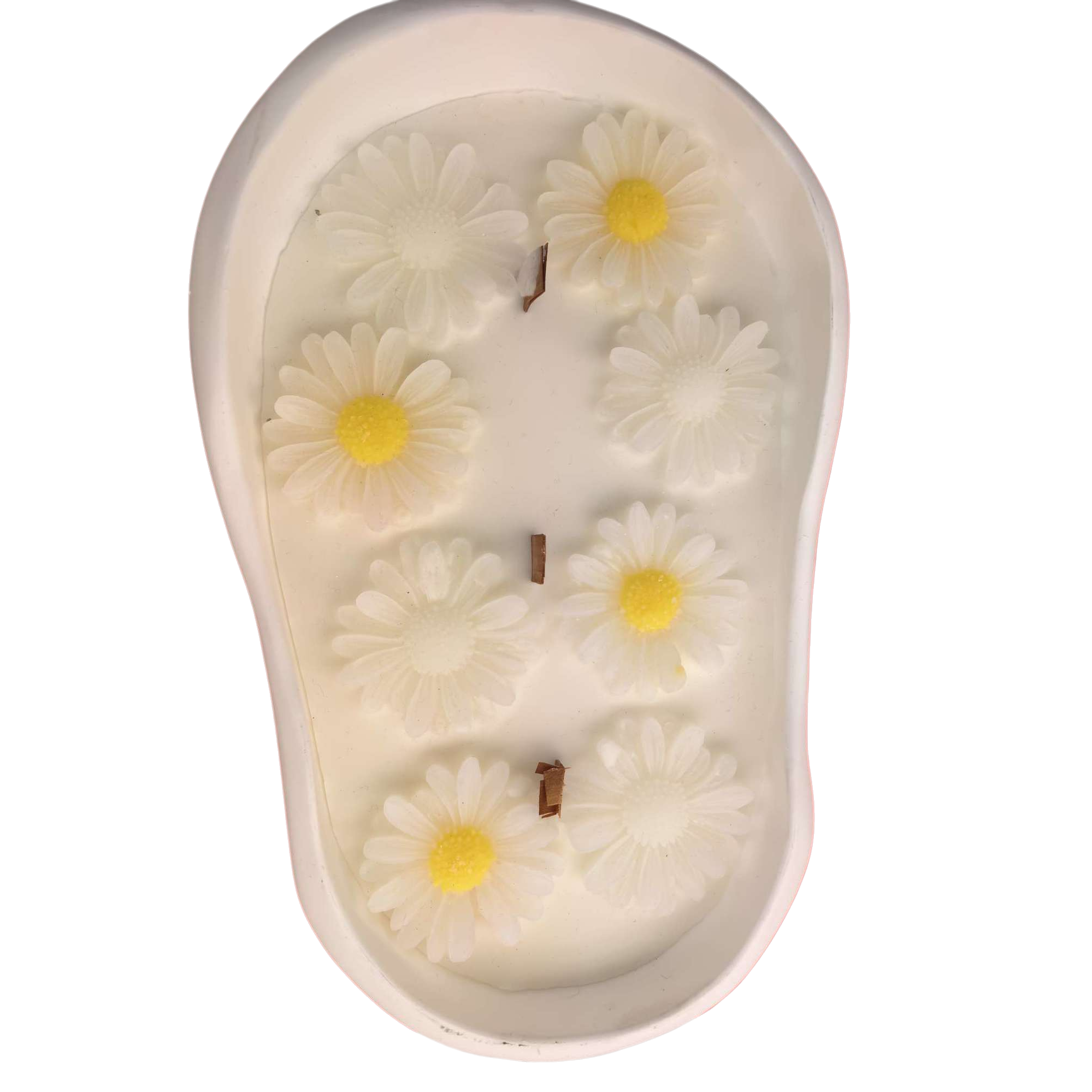 White candle Daisy decorative scented candle home atmosphere display Item Picture