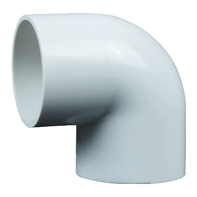 قطع غيار أنابيب التصريف المنزلية ذات زاوية 90 درجة عند الانحناء الأبيض باستخدام PVC Item Picture