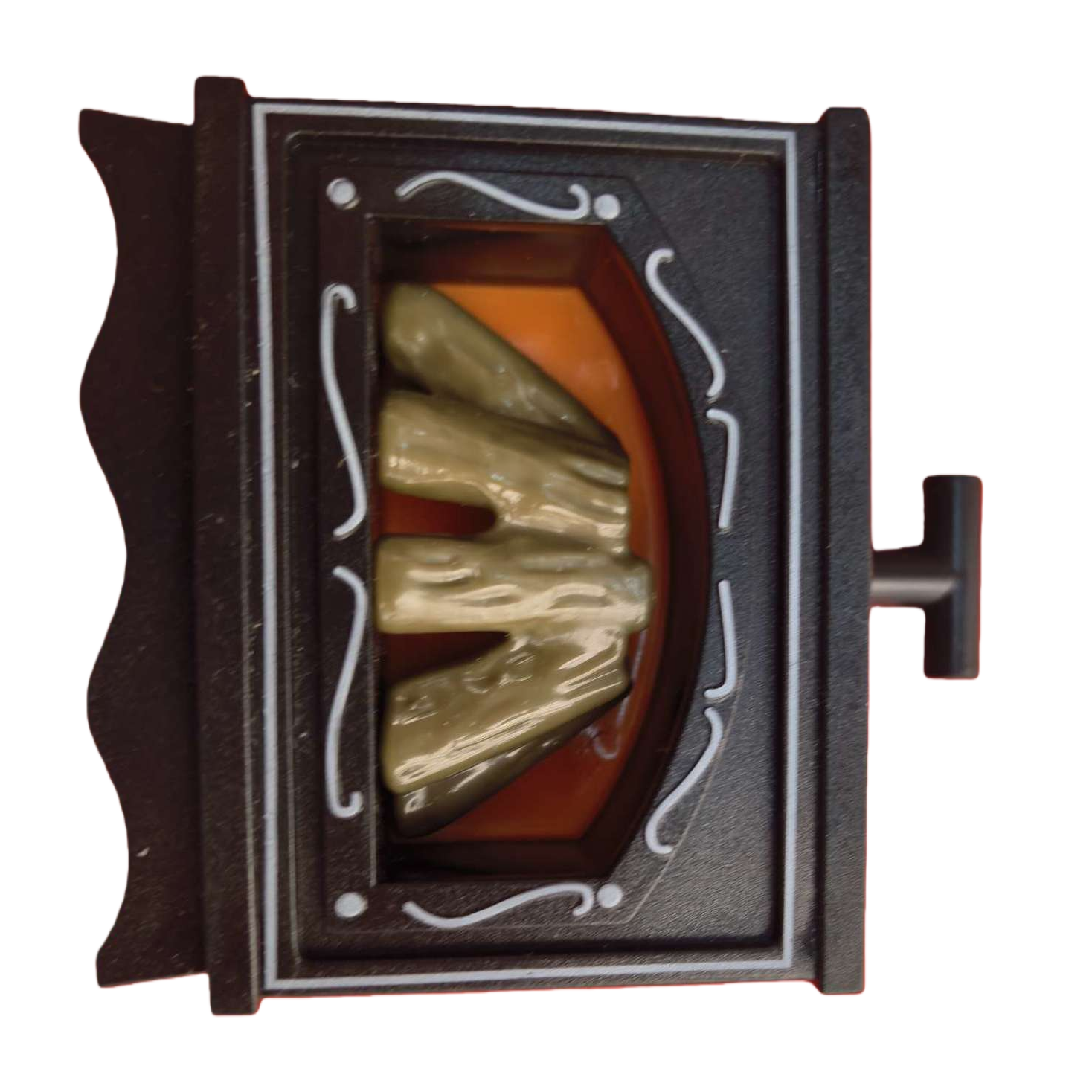 Black stove model, green barbecue simulation kitchen toy, children's educational teaching aid Item Picture