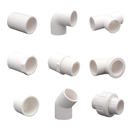 البساتين الخاصة بمجموعات مياه الصرف الصحي المكونة من ثلاثة وصلات لأنابيب PVC البيضاء Item Picture