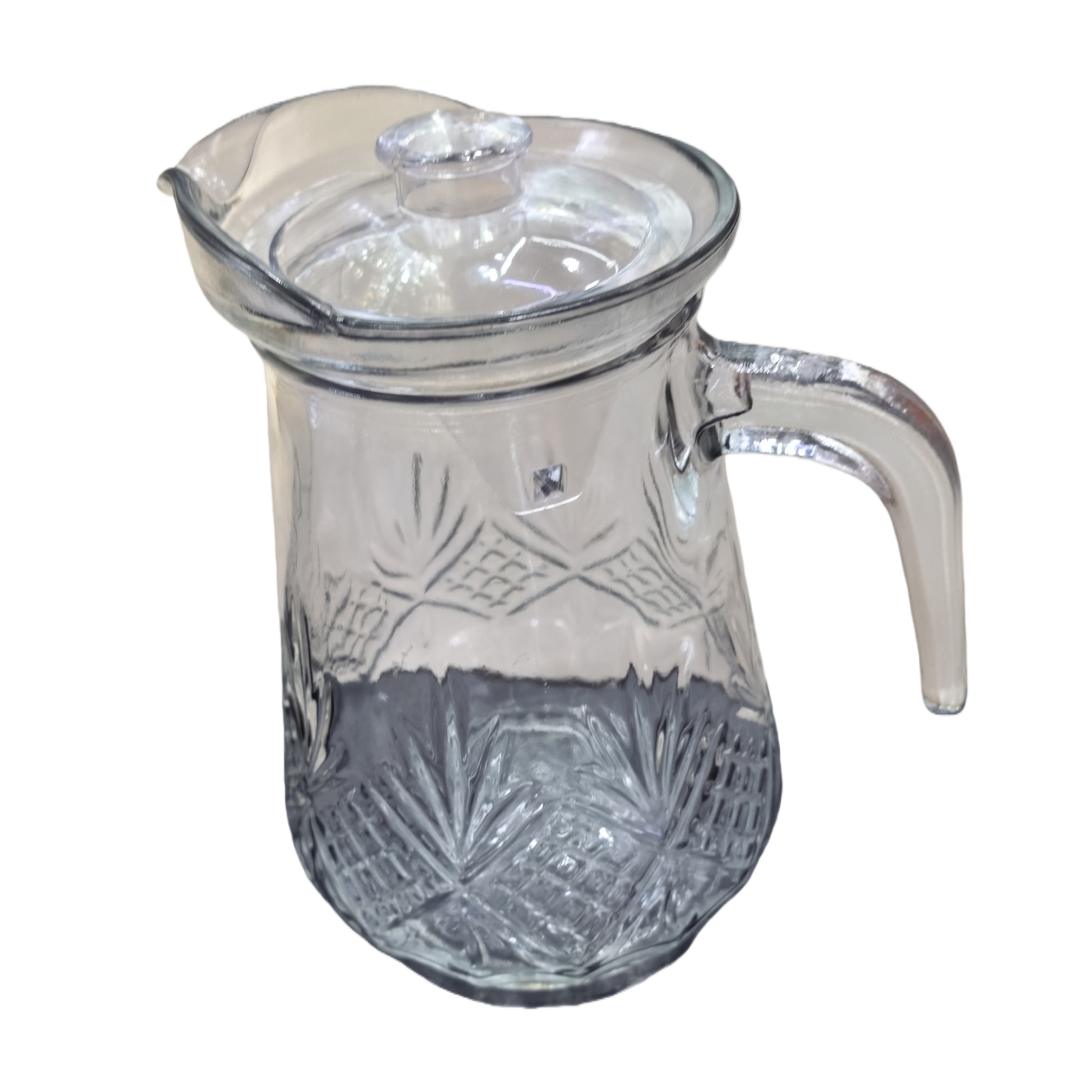 透明玻璃水壶 耐热高硼硅家用烧水壶 1.5L 安全防烫手柄白底实物图