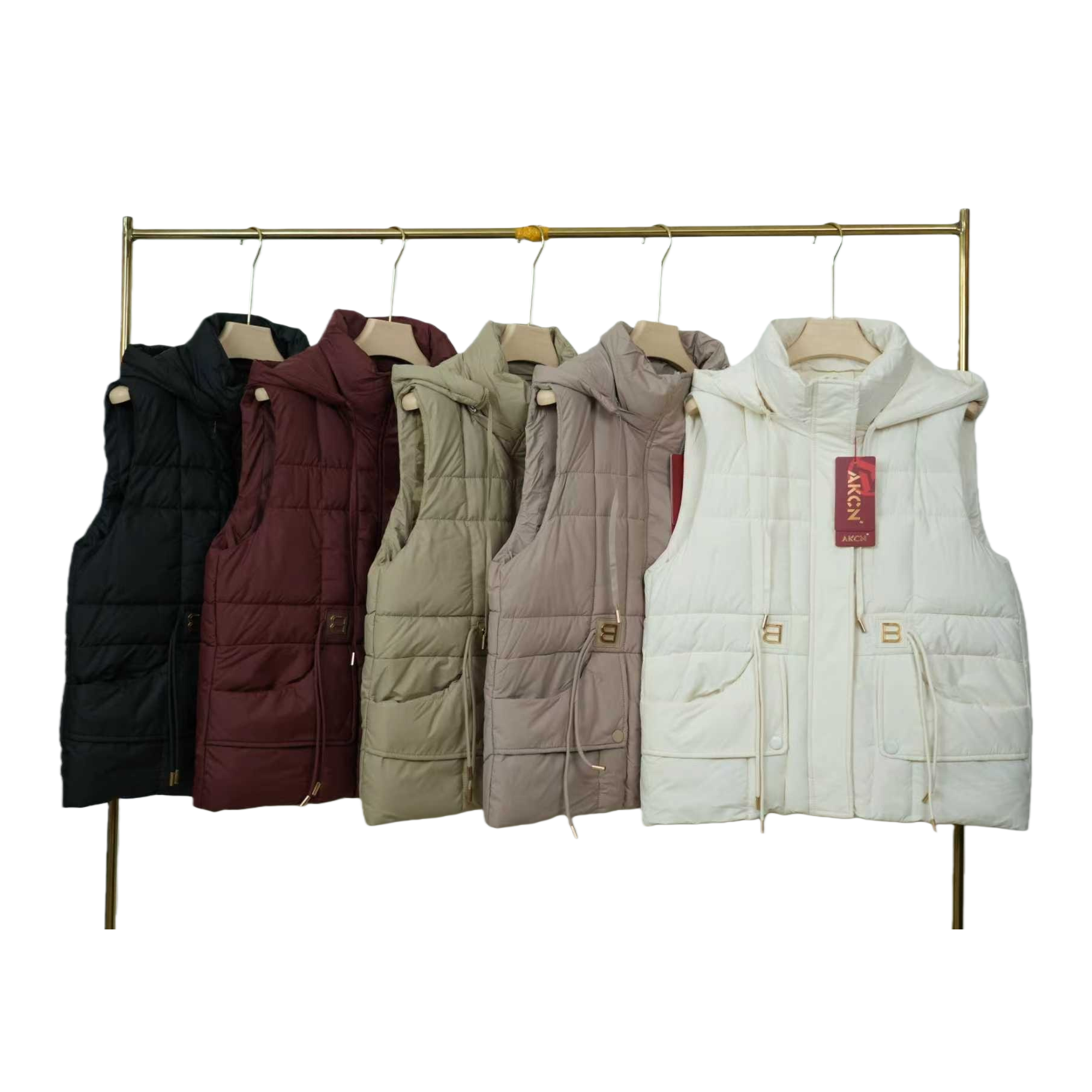 女式棉服连帽背心保暖休闲 Item Picture