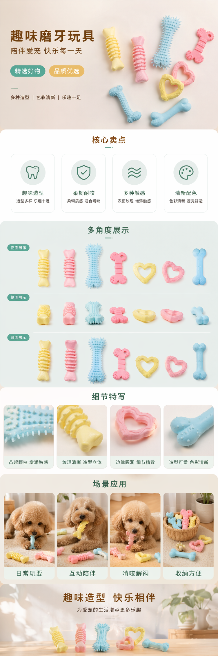 新款狗狗啃咬玩具亚马逊专供磨牙棒宠物小型玩具幼犬解闷神器耐咬 pic 1
