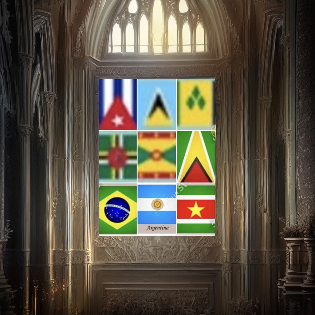A small national flag handkerchief Specification image