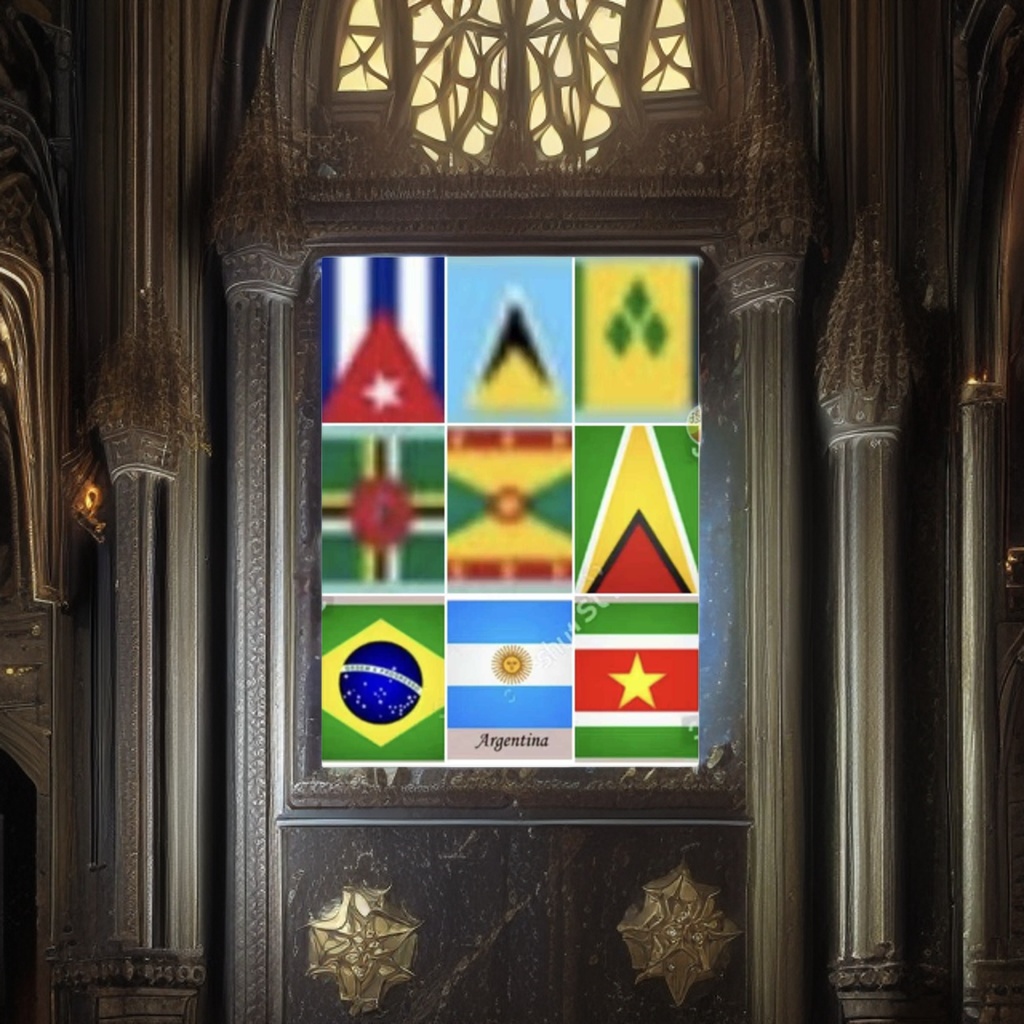 A small national flag handkerchief Application Scenario